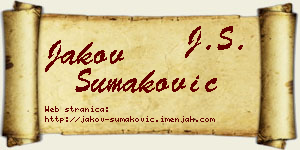 Jakov Šumaković vizit kartica
